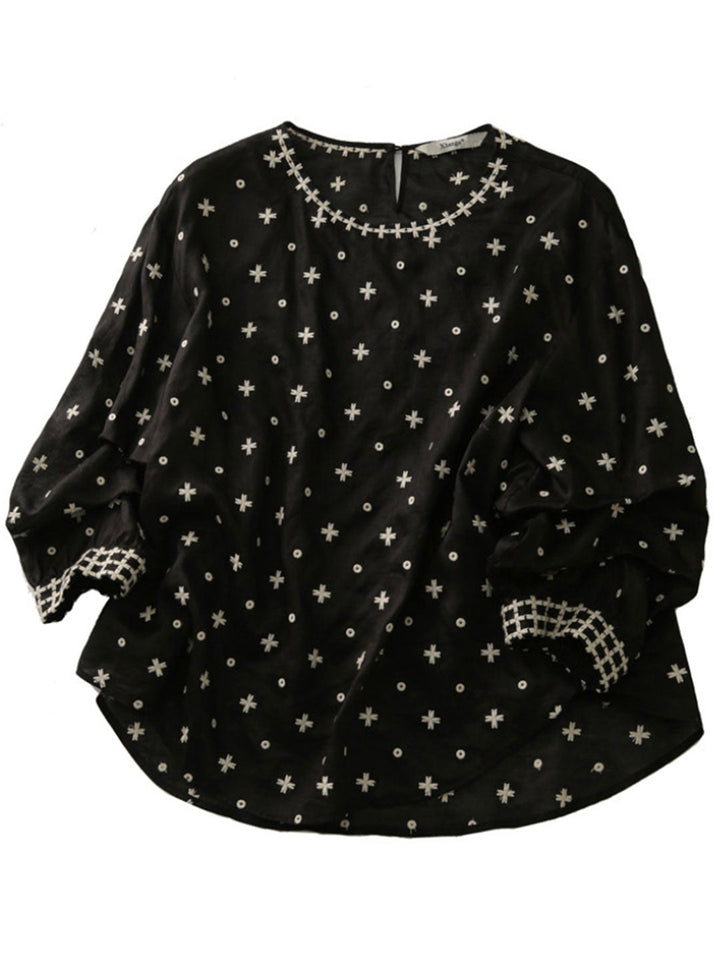Bernadette™ | Classic Round Neck Puff Sleeve