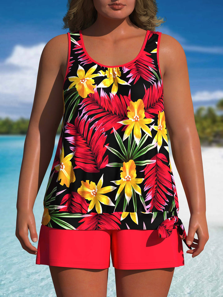 Almaria | Figurformender Blumen-Tankini | Letzter Tag 80 % Rabatt!