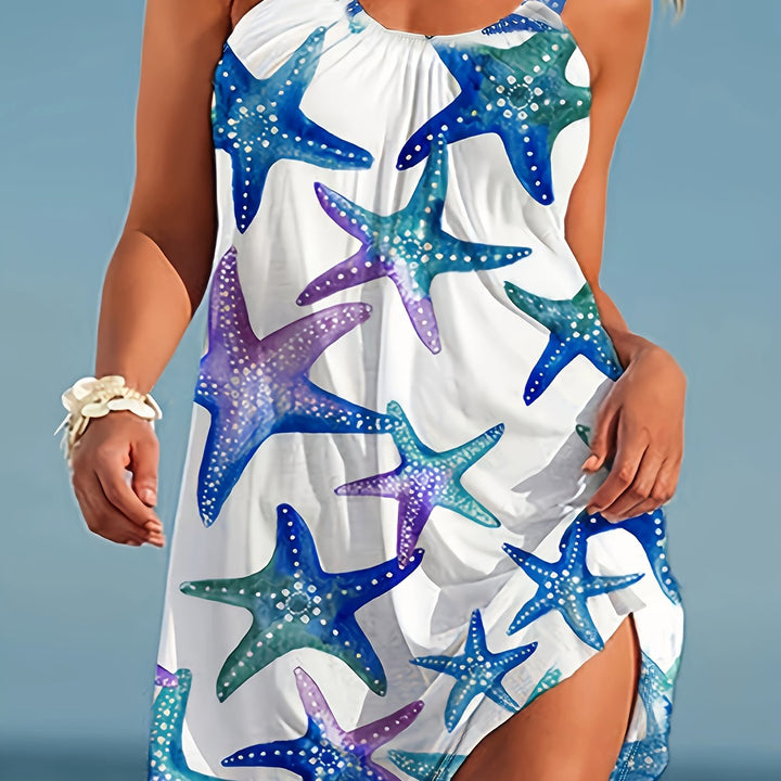 Marivyn | Strandkleid mit Starfish‑Muster