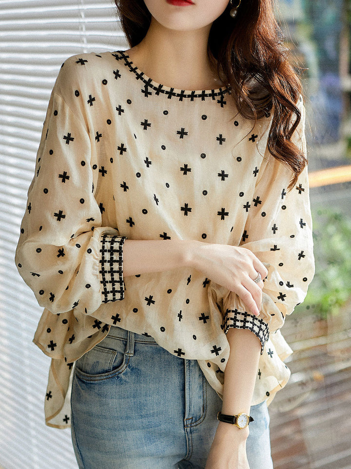 Bernadette™ | Classic Round Neck Puff Sleeve