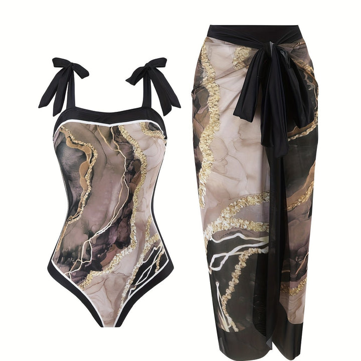 Aelara™ | Figurfreundlicher Zweiteiler mit Off-Shoulder & Bäuchleinbedeckung