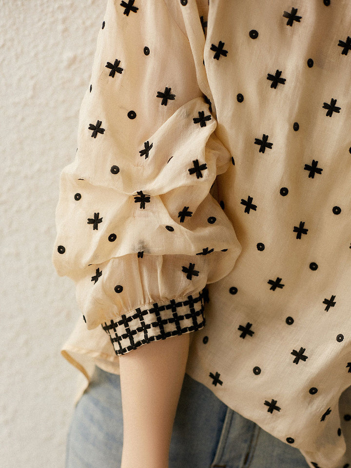 Bernadette™ | Classic Round Neck Puff Sleeve