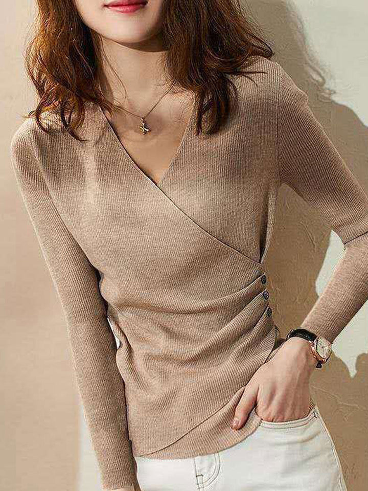 Arden™ | Soft Knitted V-Neck Top