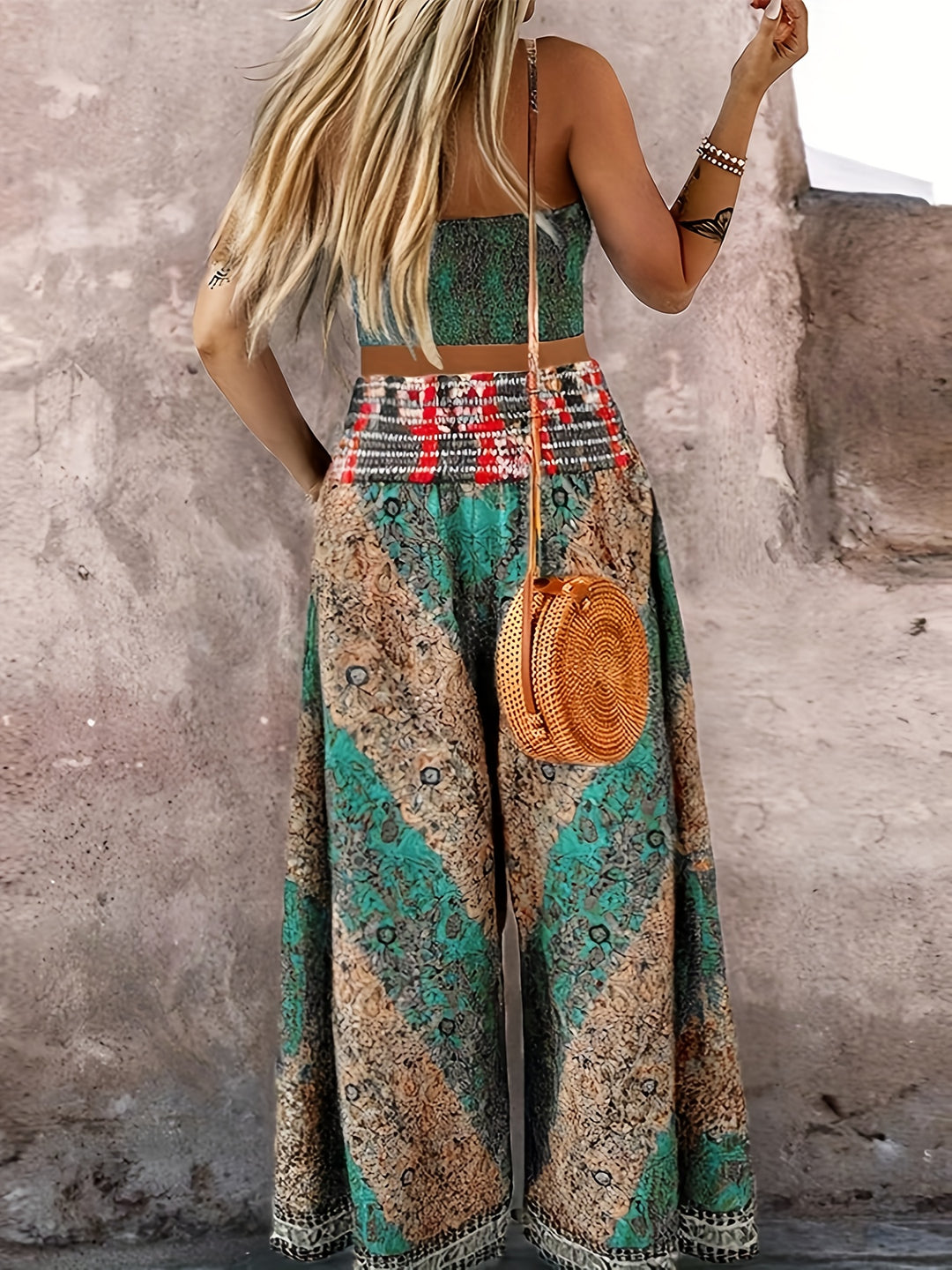 Amaya™ | Zweiteiler mit Bauchbedeckung & Tribal-Print