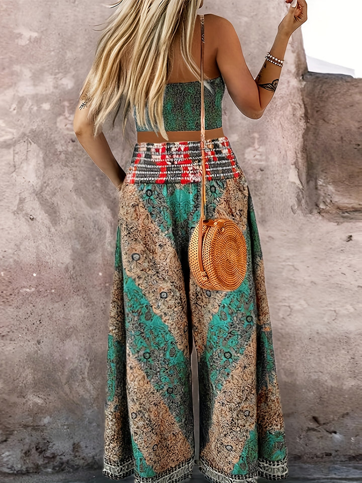 Amaya™ | Zweiteiler mit Bauchbedeckung & Tribal-Print