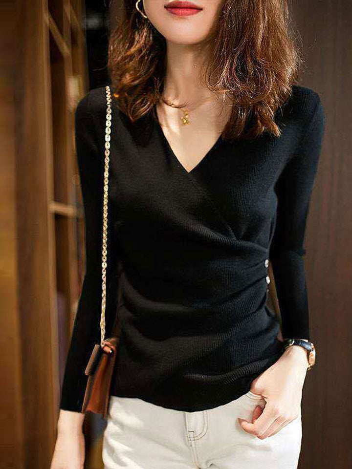 Arden™ | Soft Knitted V-Neck Top