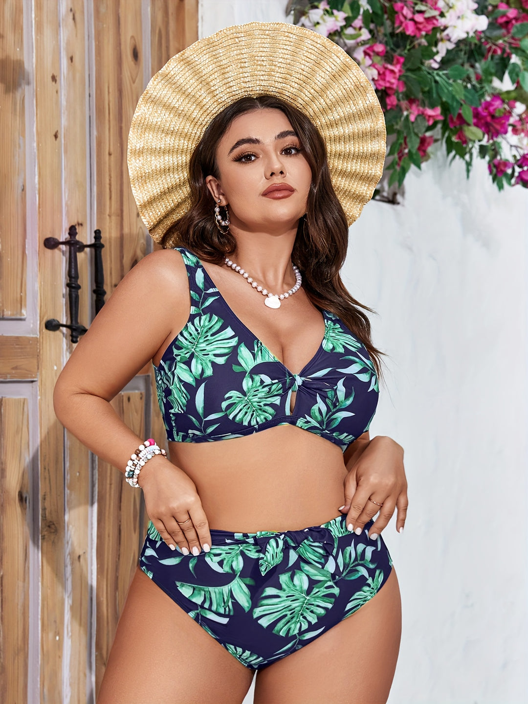 Zahra | Bauchfreundlicher V‑Neck Bikini | Letzter Tag 80 % Rabatt!