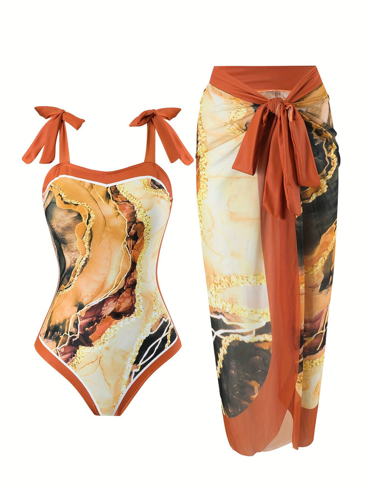 Aelara™ | Figurfreundlicher Zweiteiler mit Off-Shoulder & Bäuchleinbedeckung