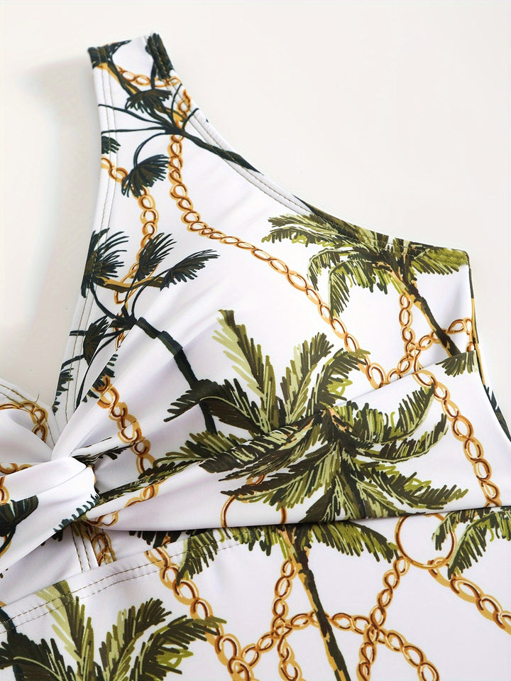 Donna™ | Tropisches Bade-Set mit Sarong & V-Ausschnitt