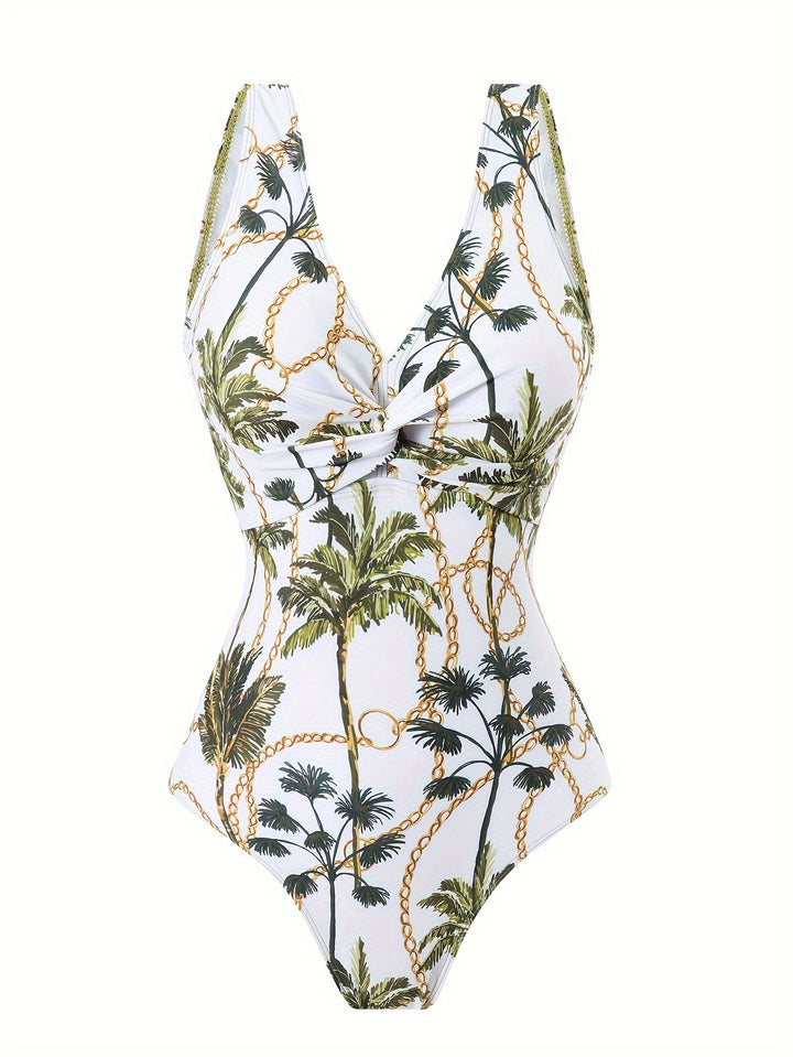 Donna™ | Tropisches Bade-Set mit Sarong & V-Ausschnitt