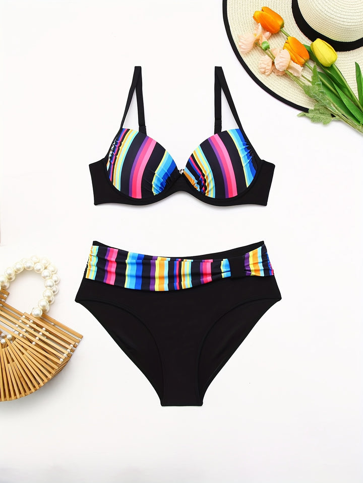 Melitina | Figurbetonter Push-Up Bikini | Letzter Tag 80 % Rabatt!