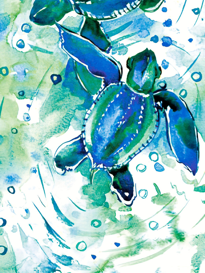 Veronelle | Strandkleid mit Turtle‑Print