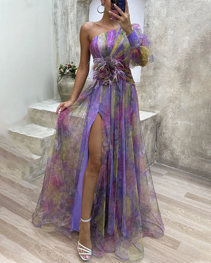 Claudia | Elegantes Schlitzkleid