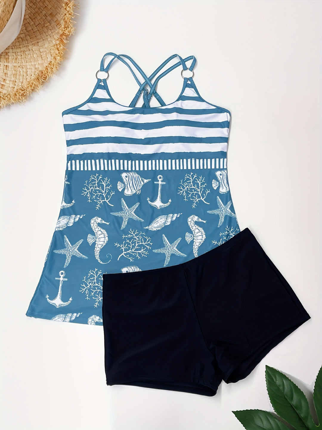 Leontina | Figurformender Tankini für selbstbewussten Look | Letzter Tag 80 % Rabatt!