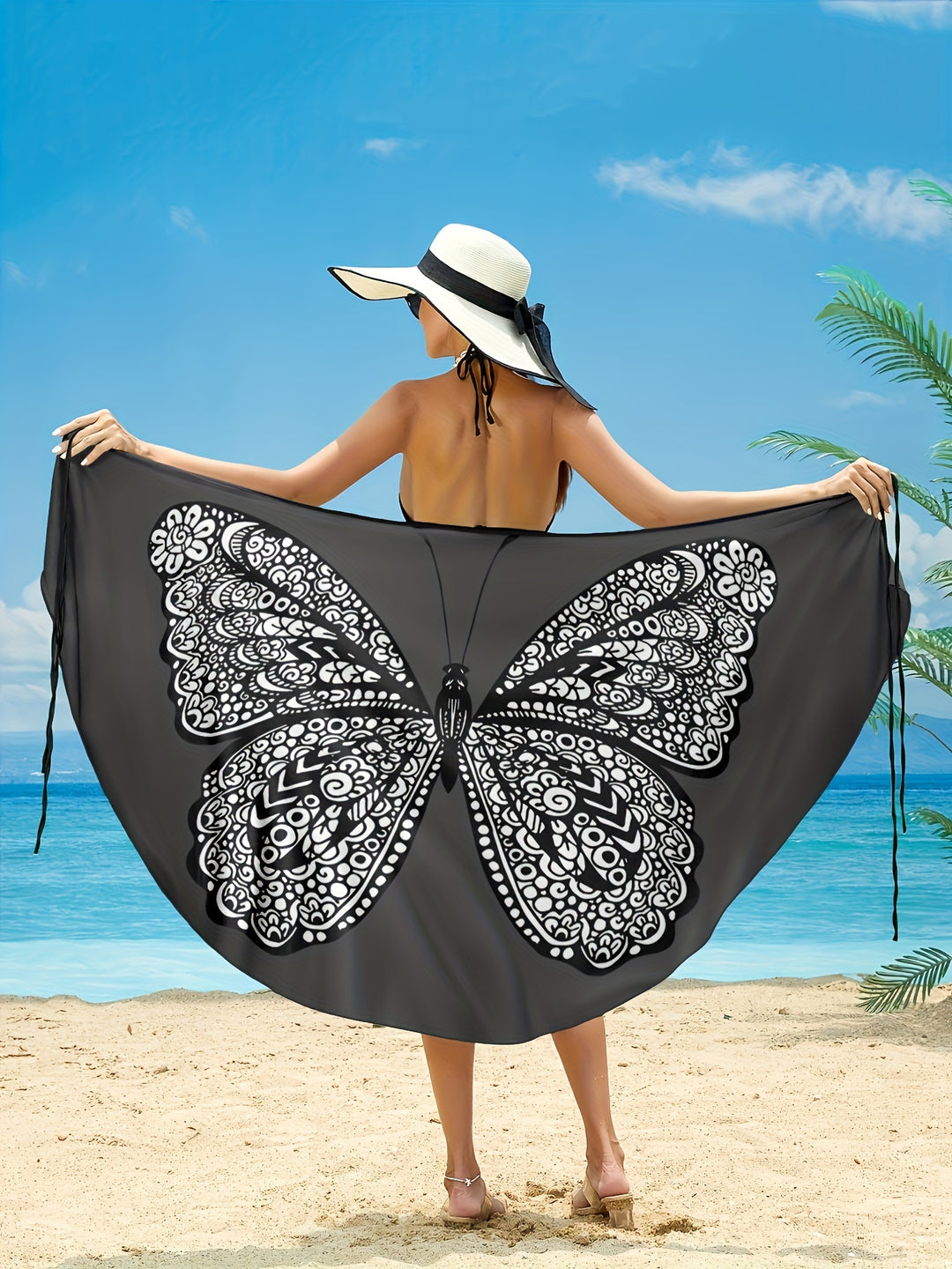 Havenly™ | Figurfreundlicher Beachrock mit Butterfly-Print