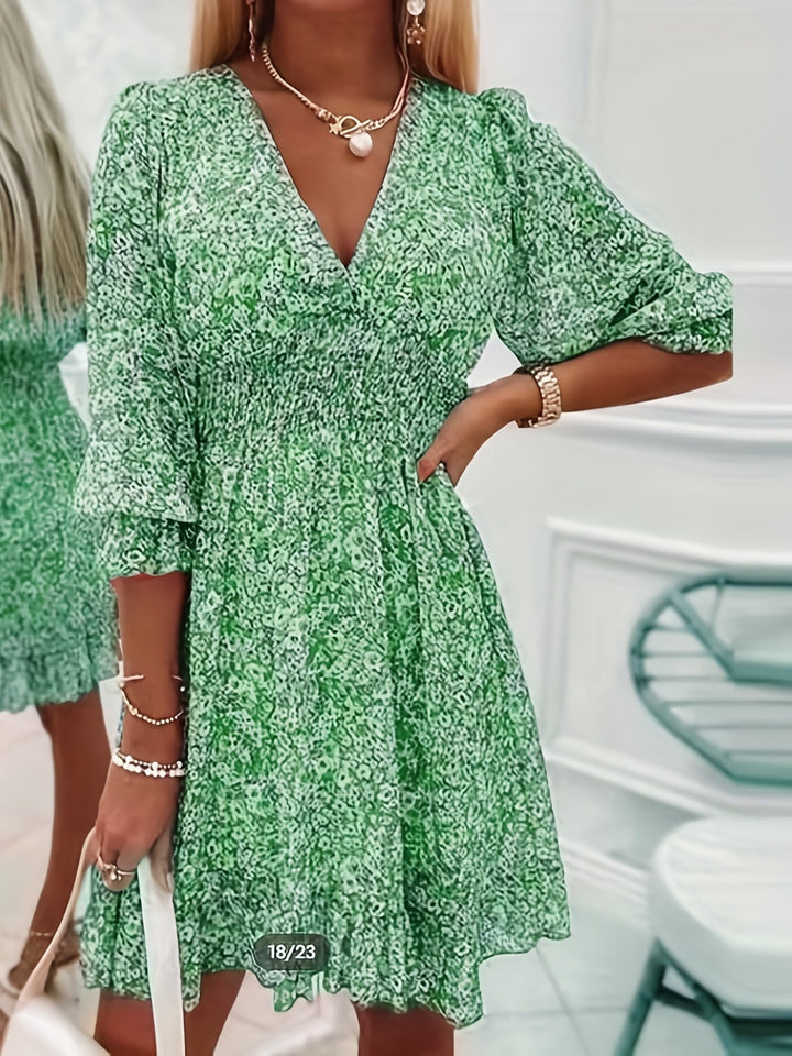 Horatia | Floral Shirred Waist Dress
