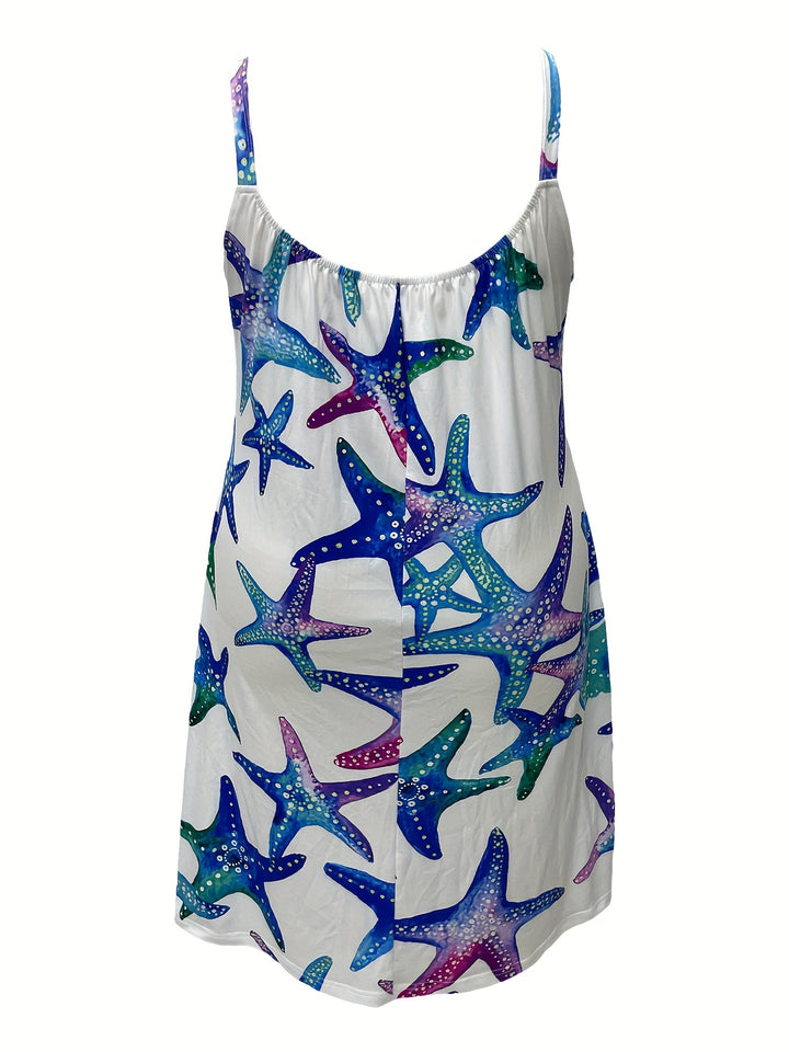 Marivyn | Strandkleid mit Starfish‑Muster