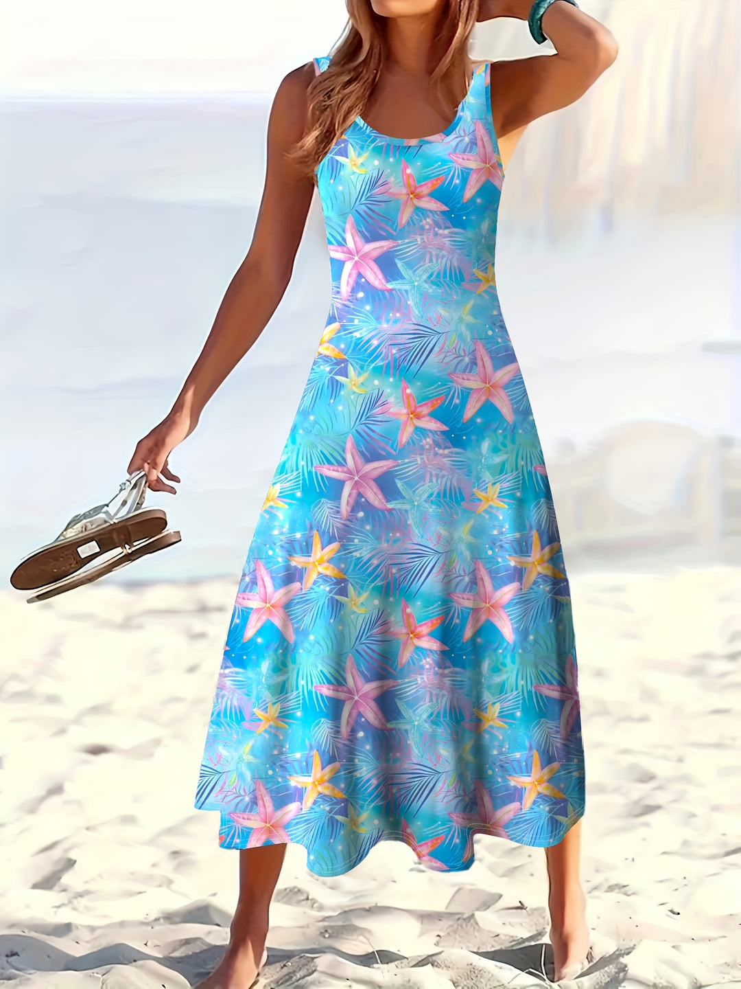 Marivya | Sommerkleid mit Starfish‑Print