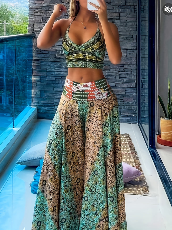 Amaya™ | Zweiteiler mit Bauchbedeckung & Tribal-Print