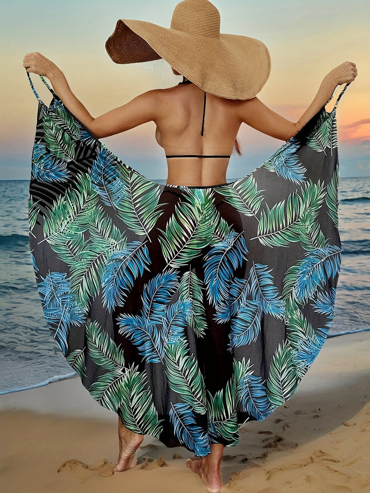 Leni™ | Leichter Wickelrock mit Bauchbedeckung & Tropenprint