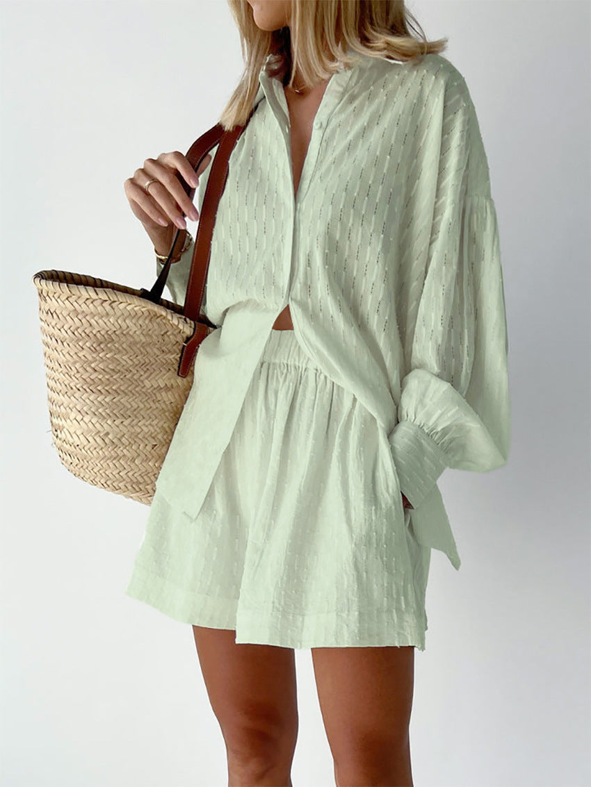Mckayla™ | Entspanntes Hemd- und Shorts-Set