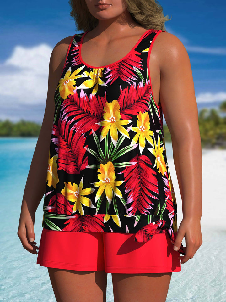 Almaria | Figurformender Blumen-Tankini | Letzter Tag 80 % Rabatt!