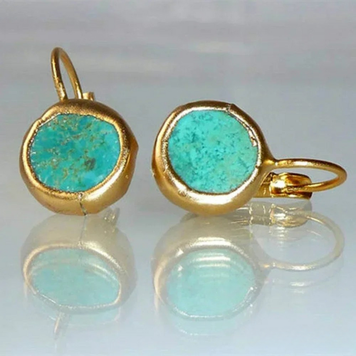 Artemisia | Vintage Türkis Ohrringe in Gold