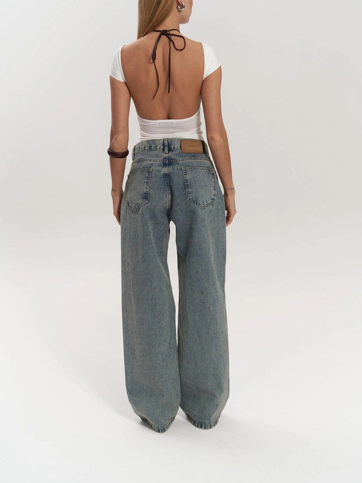 Luna Weiße Transparente Jeans