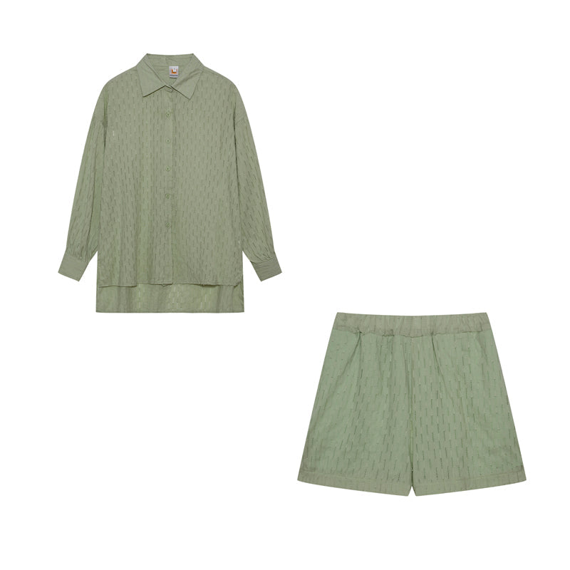 Mckayla™ | Entspanntes Hemd- und Shorts-Set