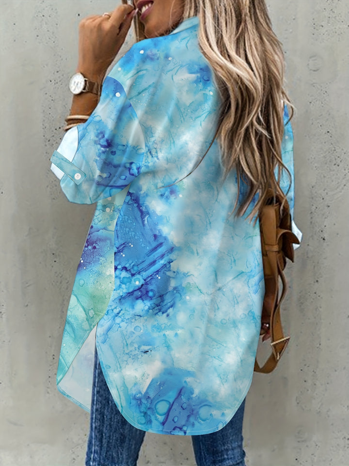 Fyrielle | Allover‑Print Hemdkleid für den Strand