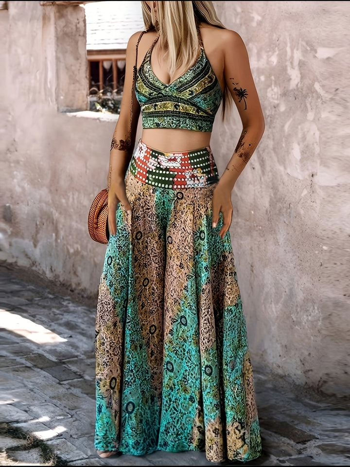 Amaya™ | Zweiteiler mit Bauchbedeckung & Tribal-Print