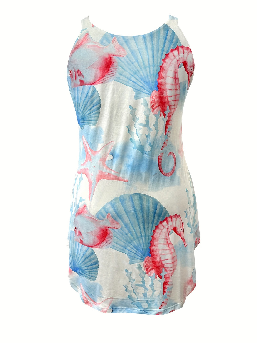Luviane | Sommer‑Cami Dress mit Schildkrötenprint