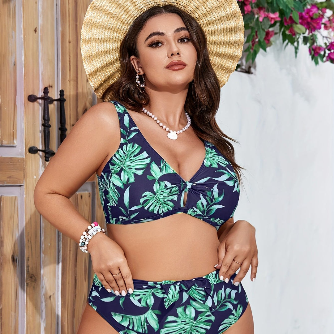 Zahra | Bauchfreundlicher V‑Neck Bikini | Letzter Tag 80 % Rabatt!