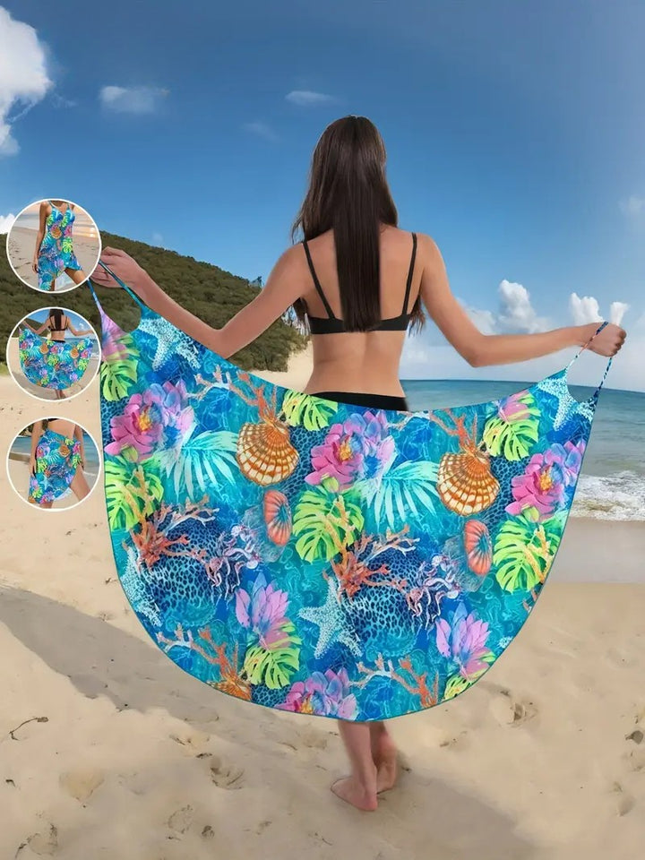Novyelle | Tropisches Strand‑Cover‑Up mit Einteiler